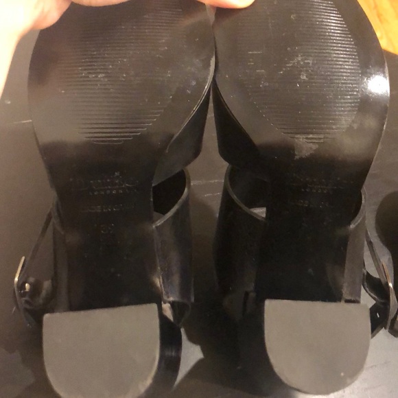 Dune London Black Leather Sandals size 39 - Picture 4 of 4